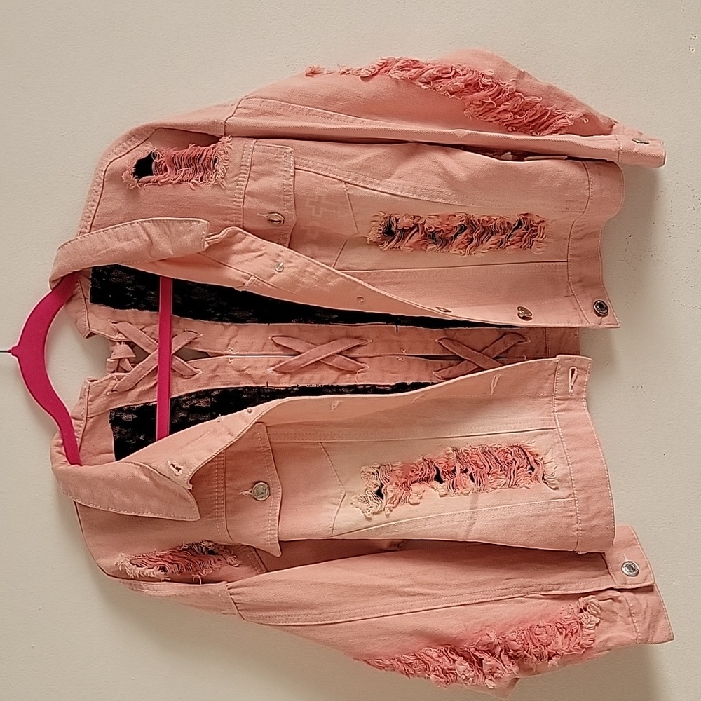 Ank Rouge pink denim Jacket - Picture 5 of 10